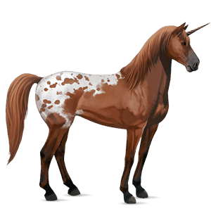 jazdecký jednorožec islandský kôň červený beluš