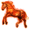 božský kôň Červený obor