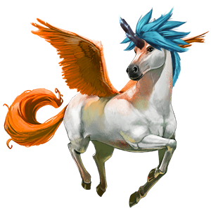 božský kôň krásnorožec