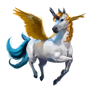 božský kôň krásnorožec