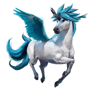 božský kôň krásnorožec