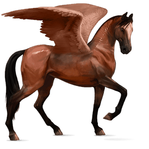jazdecký pegas quarter horse gaštanový