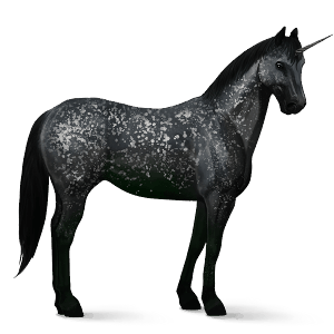 jazdecký jednorožec americký paint horse hnedák tobiano