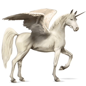 okrídlený jazdecký jednorožec americký paint horse gaštanový tobiano