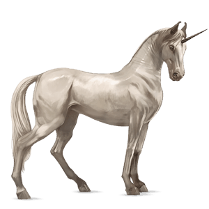 jazdecký jednorožec cremello
