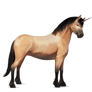 jednorožcový poník palomino