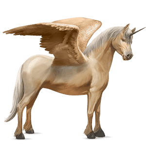 okrídlený jednorožcový poník  shetlandský pony palomino tobiano