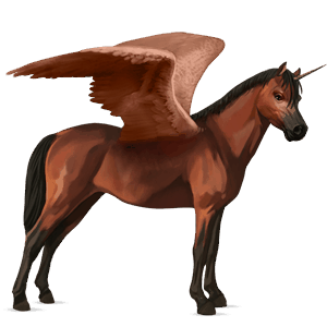 okrídlený jednorožcový poník  waleský pony svetlý hnedák