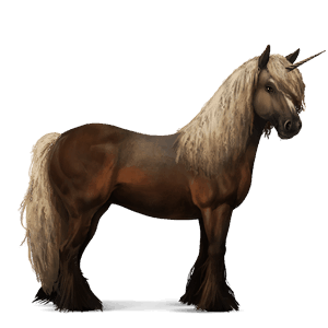 jazdecký jednorožec gypsy vanner čierny tobiano