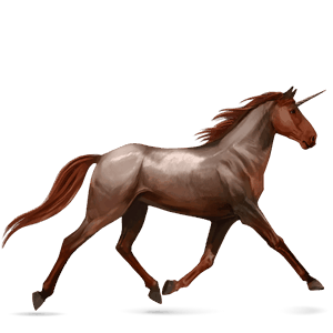 jazdecký jednorožec americký paint horse gaštanový tobiano