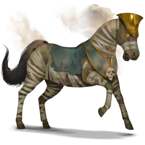 jazdecký kôň múmia