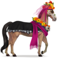 jazdecký kôň novia púrpura 
