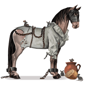 pegasový poník sfarbenie koňa Železná maska