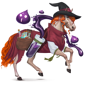 jazdecký kôň bosorka – alchymistka