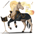 jazdecký kôň arabský kôň škvrnitý šedý