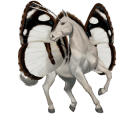 Ťažný kôň percheron škvrnitý šedý