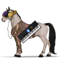 jazdecký kôň arabský kôň svetlošedý