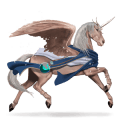 jazdecký pegas camargue svetlošedý