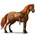 jazdecký kôň svetlošedý