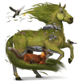 poník shetlandský pony hnedák