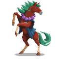 božský kôň pixel art
