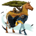 jazdecký kôň achaltekinský kôň škvrnitý šedý