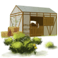 jazdecký jednorožec americký paint horse gaštanový overo