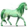 kôň dúhy forest green