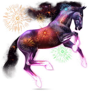 božský kôň ohňostroj