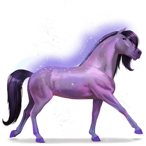 kôň dúhy brave purple