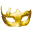 Žltá karnevalová maska