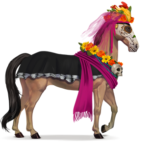 jazdecký kôň novia púrpura 