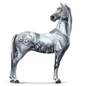 božský kôň striebro
